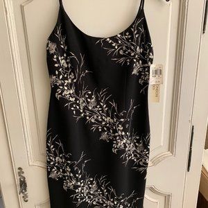 Maggy London Black Floral Print Dress - with tags